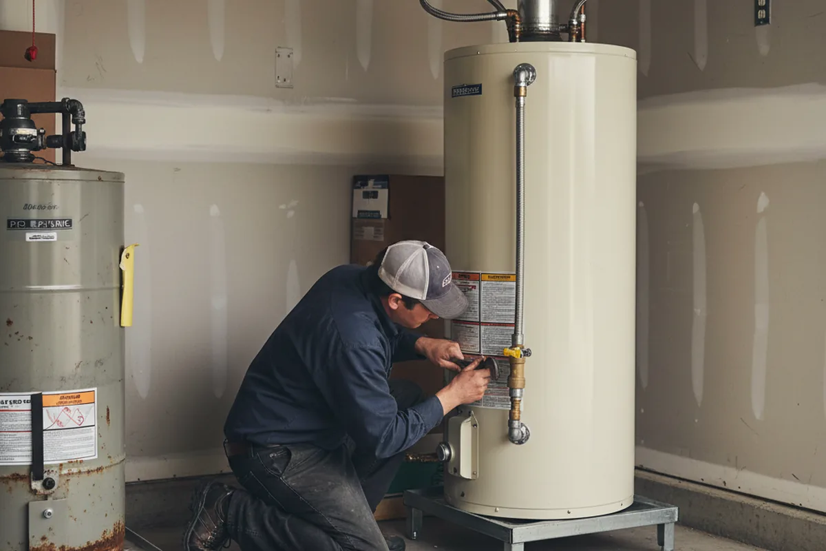 Water heater and shutoff valve replacement in Asbury Park