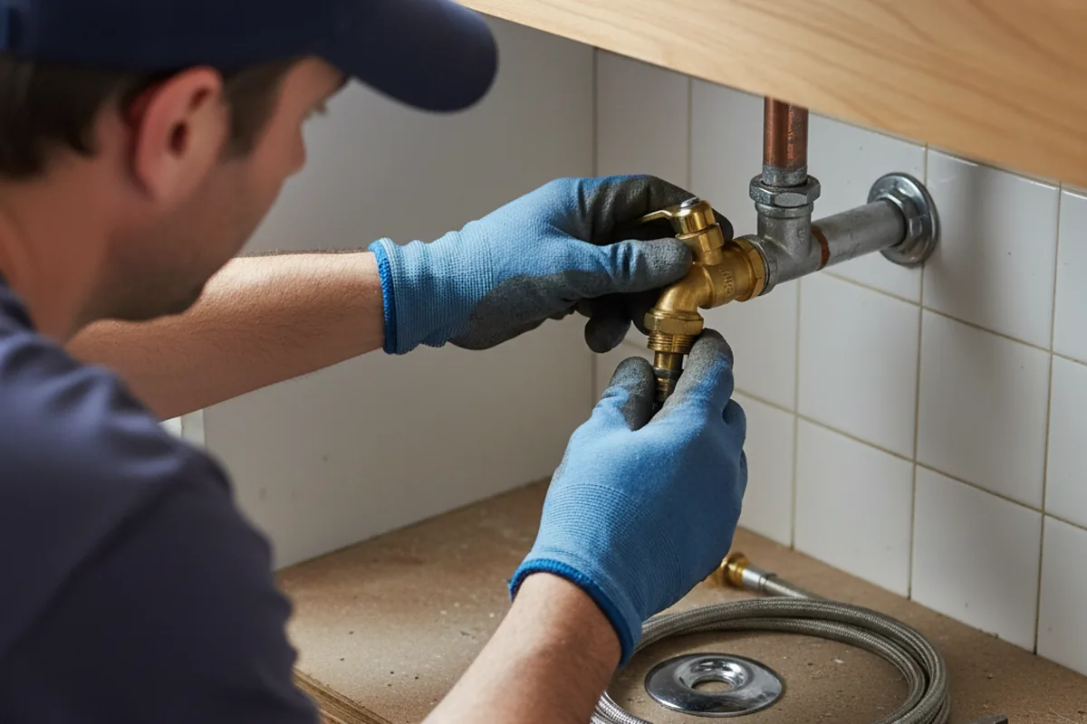 Shutoff valve and fitting work during Emergency Plumbing in Asbury Park